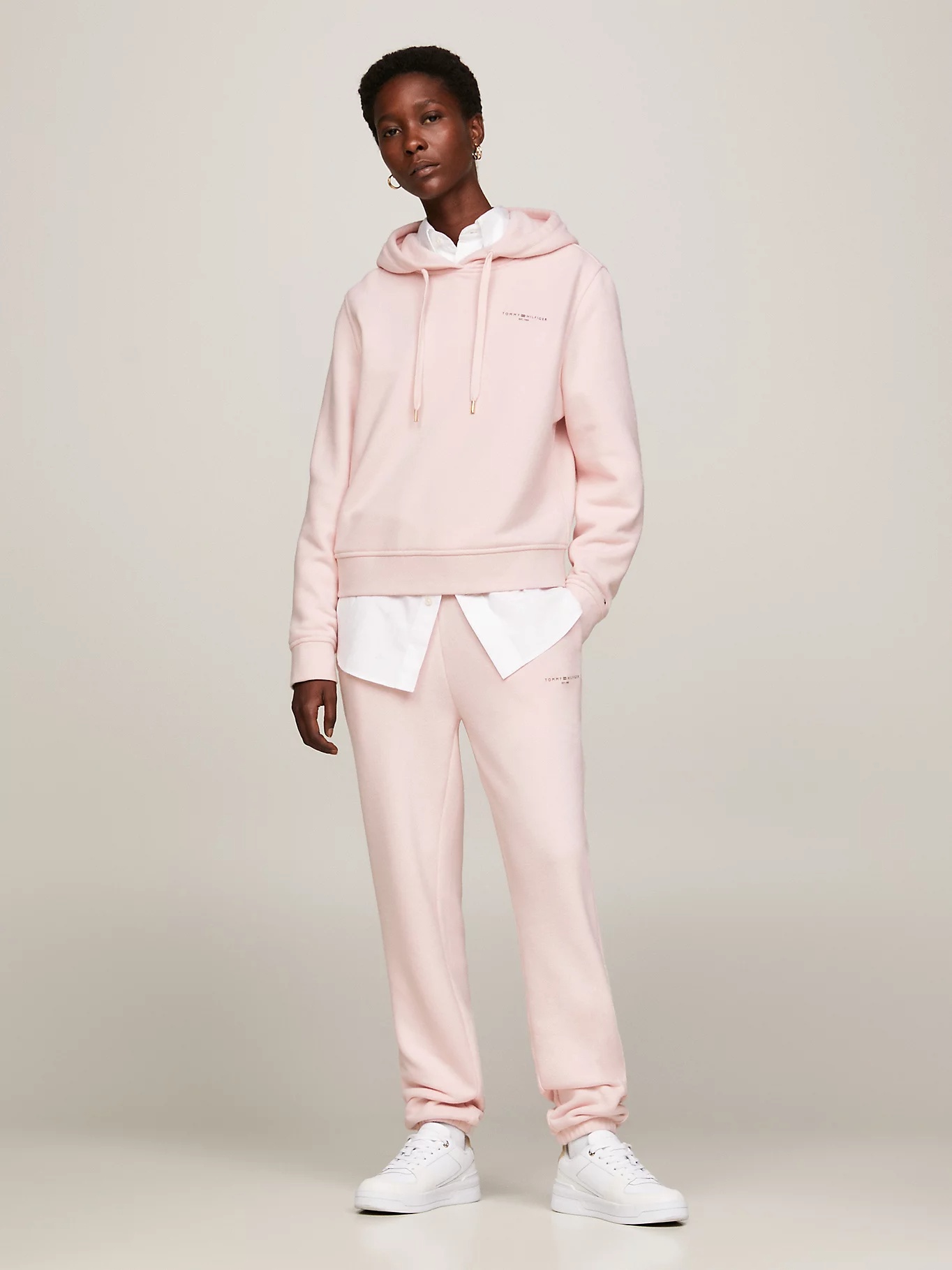 Tommy Hilfiger Rope Waist Sweatpants In Pink