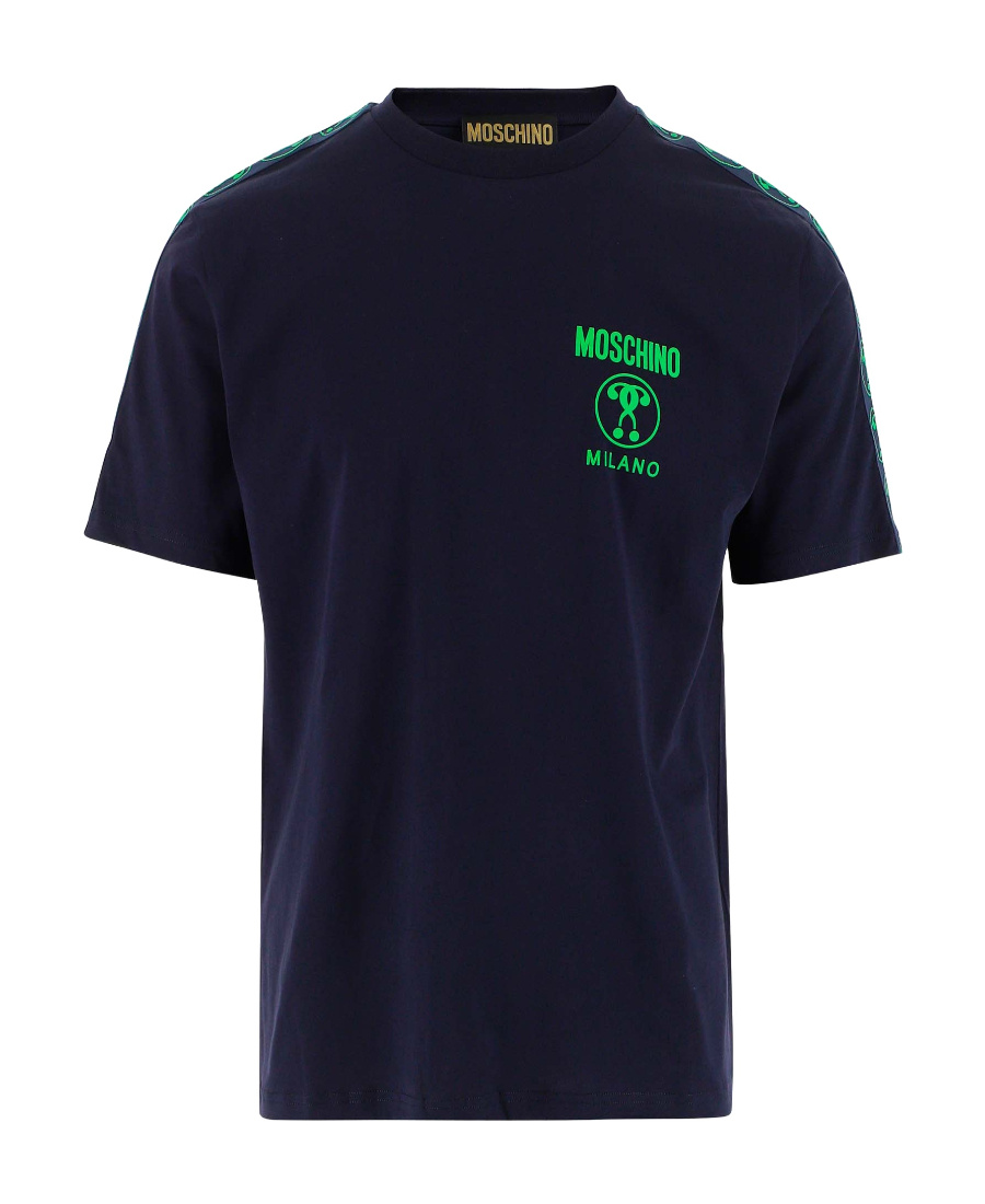 Moschino Short Sleeve T-shirt With Graphic Print In Black