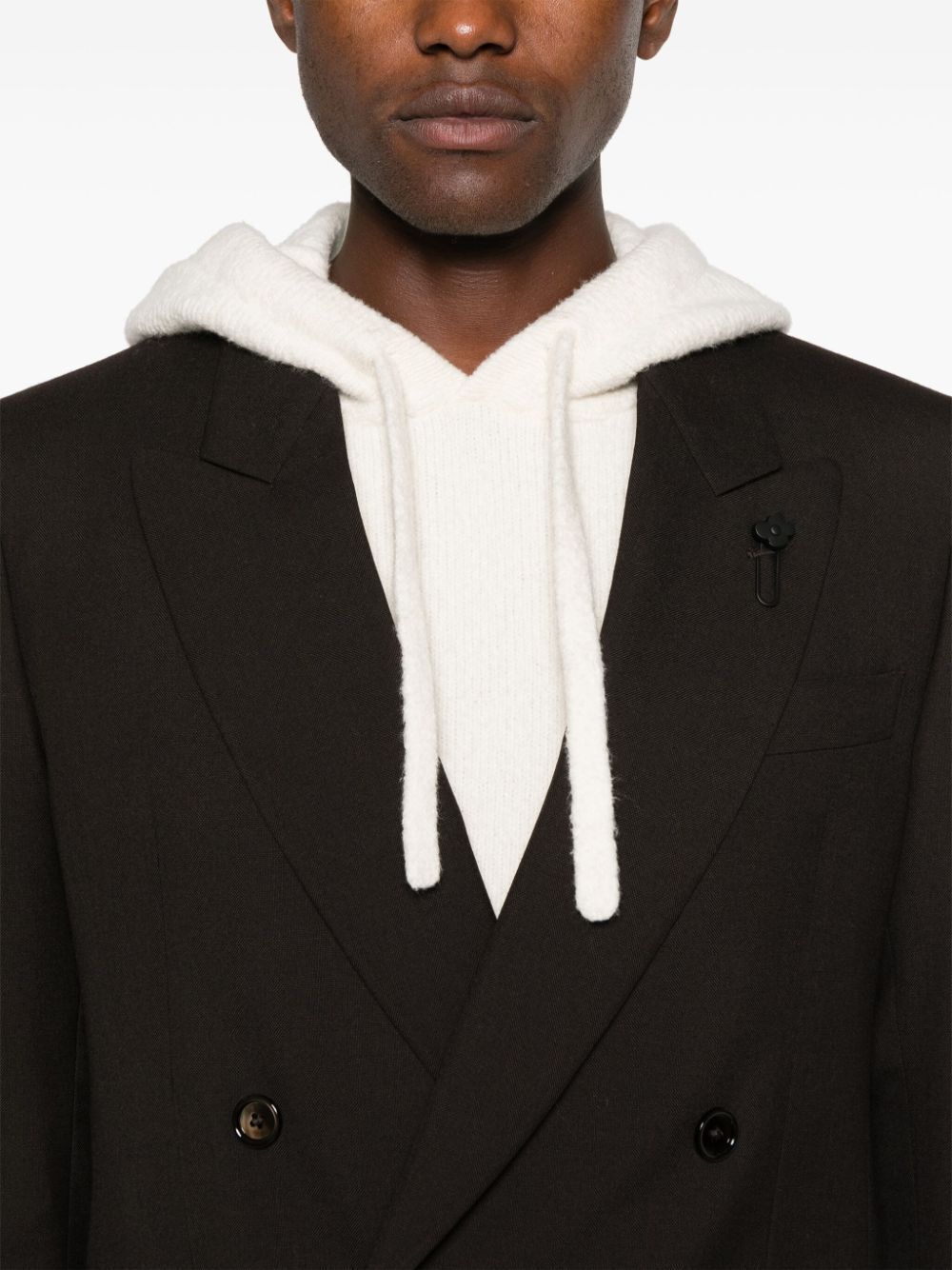 Lardini Man Jacket Attitude Drop 7 Regular In Black