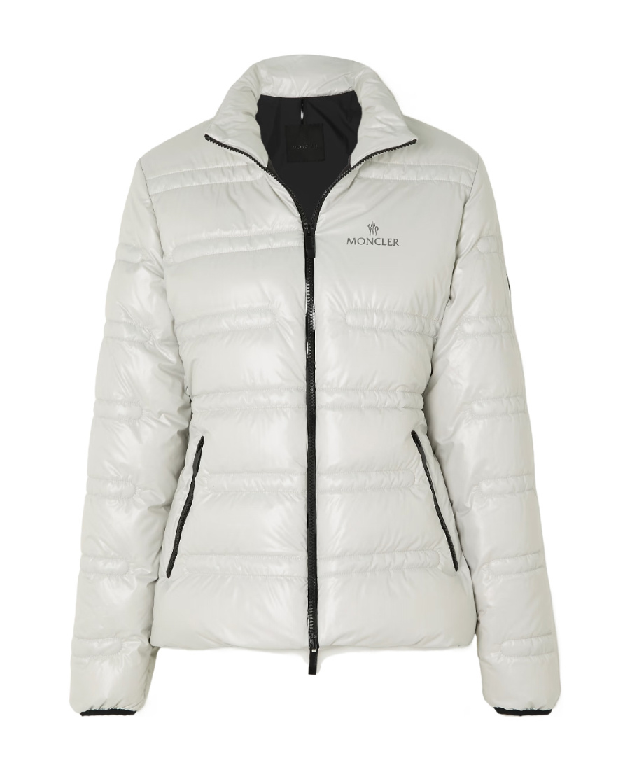 Moncler Tibre Quilted Down Jacket In Gray