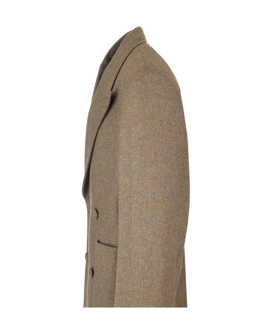 Givenchy Oversized Buutton-up Long Coat In Brown
