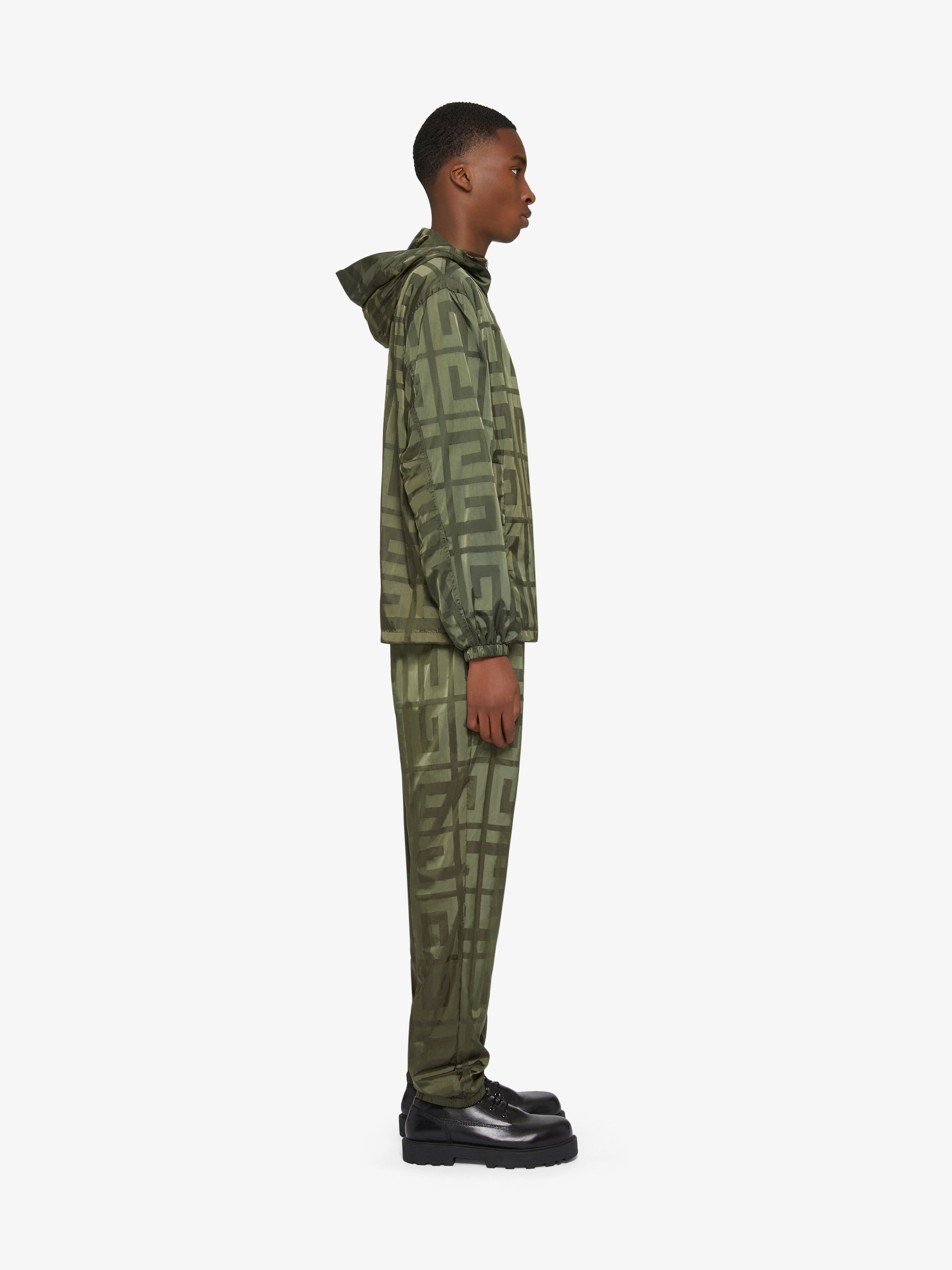 Givenchy 4g-motif Taffeta Jacket In Green