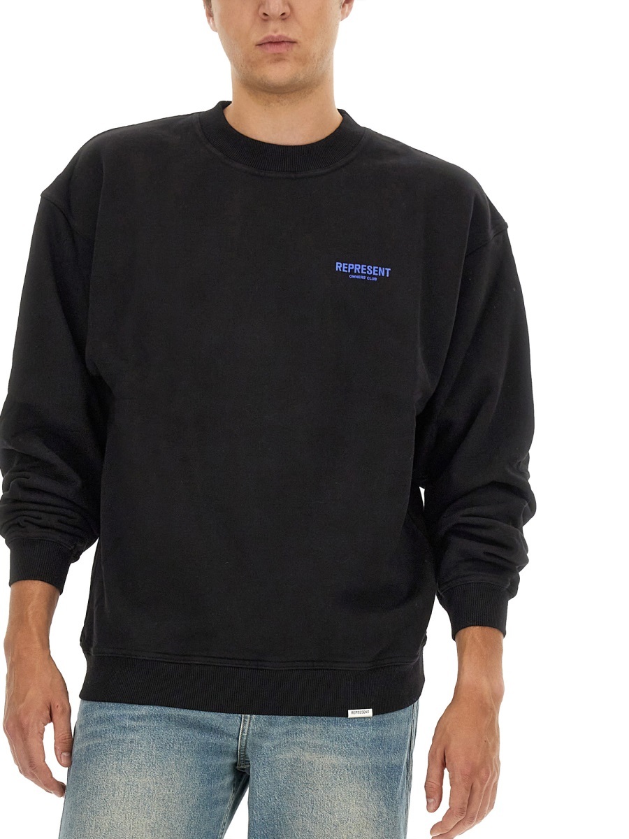 Represent Owners Club Logo-print Cotton Sweater
