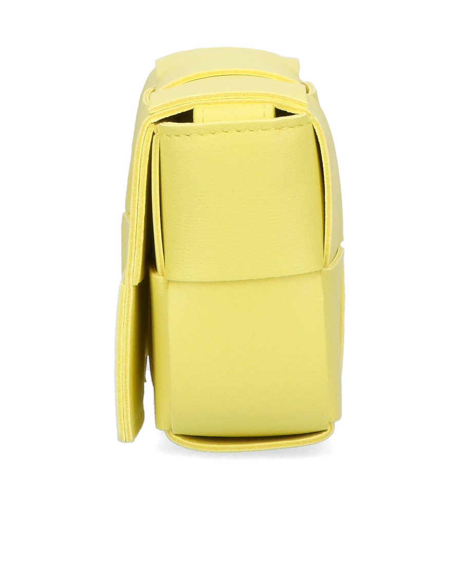 Bottega Veneta Mini Intreccio Cross-body Bag In Yellow