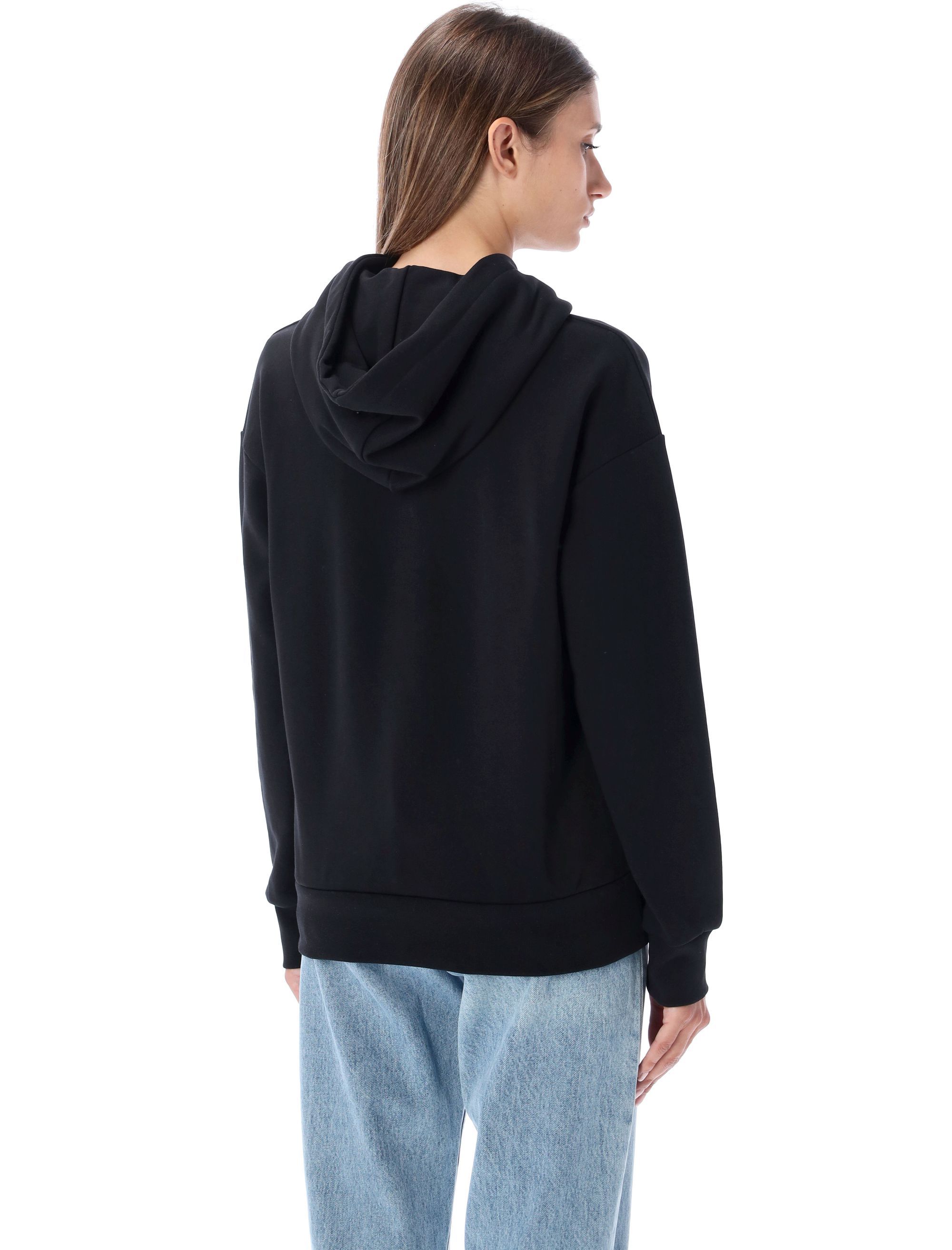 Apc A.p.c. Black Cotton Christaina Sweatshirt In Black