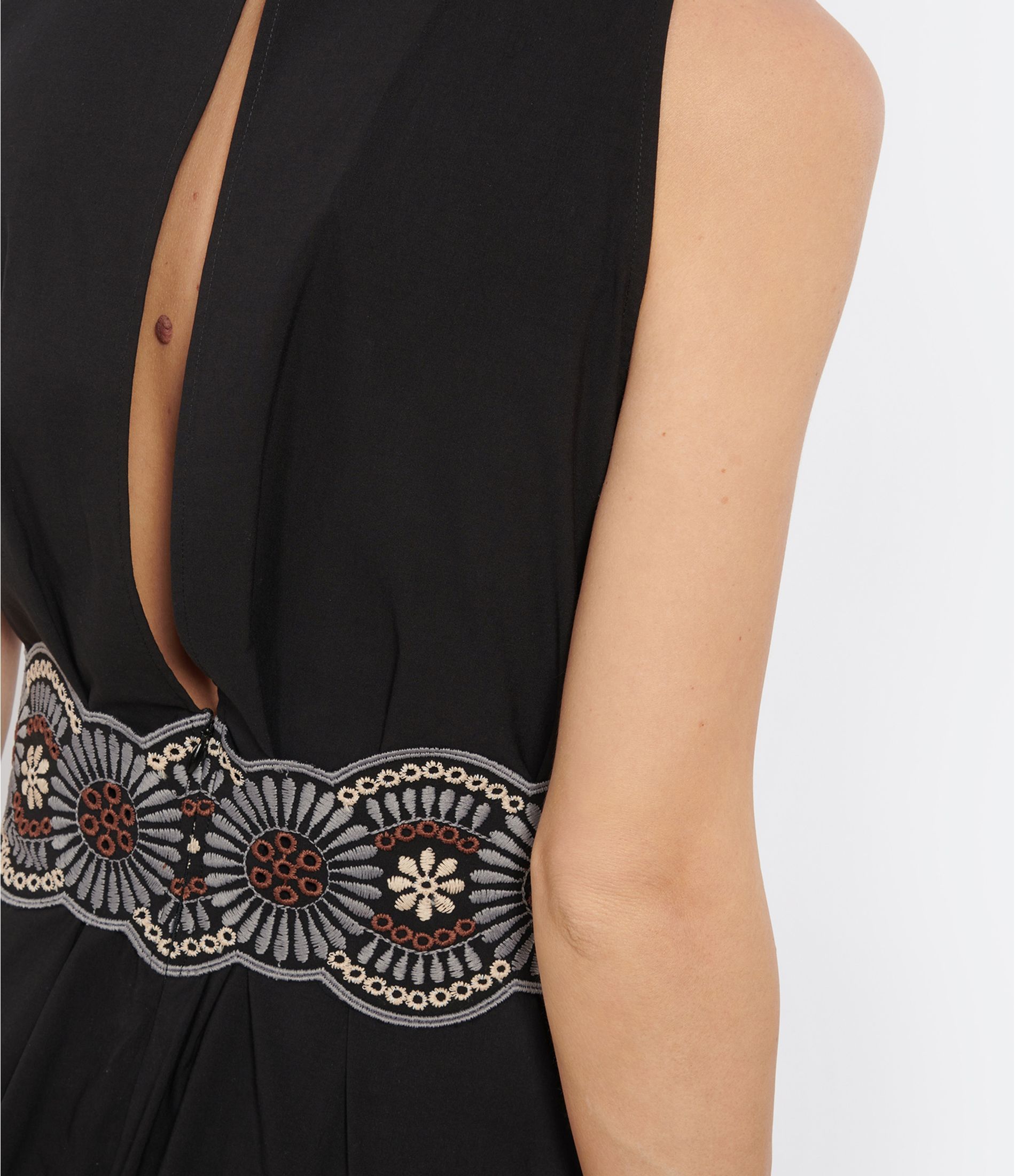 Vanessa Bruno Embroidered Dress In Black