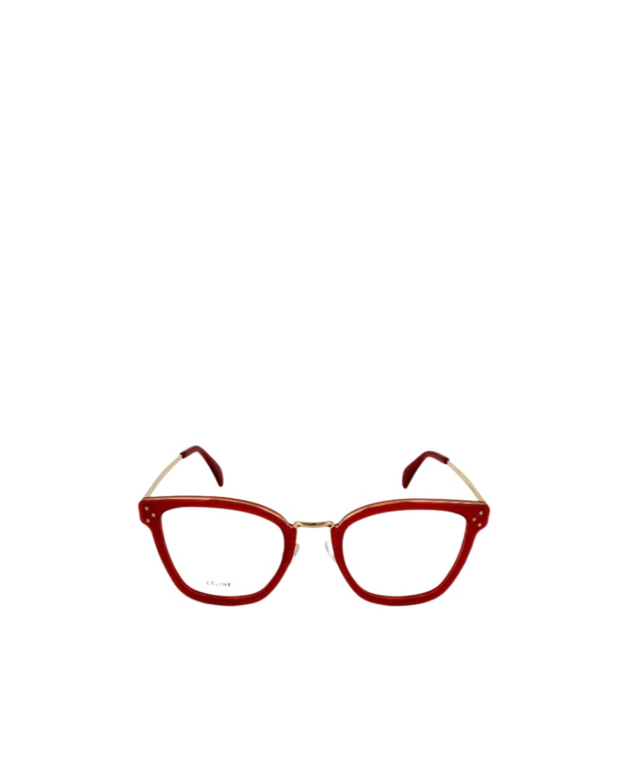 Celine Logo Flat Mirror In Red