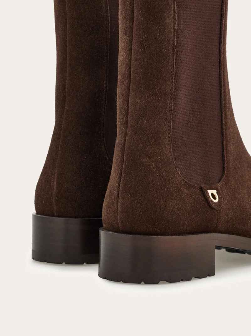 Ferragamo Chelsea Boot In Brown