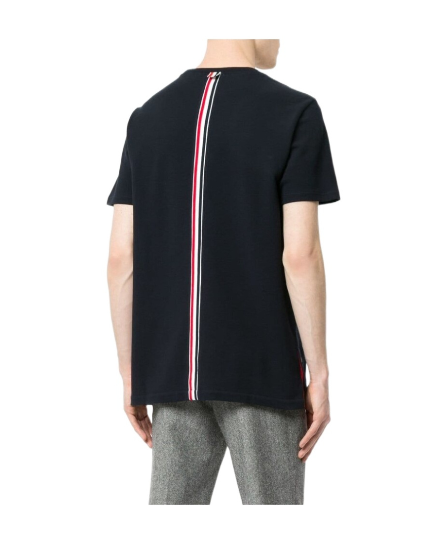 Thom Browne Relaxed Fit Tee Cotton T-shirt In Blue