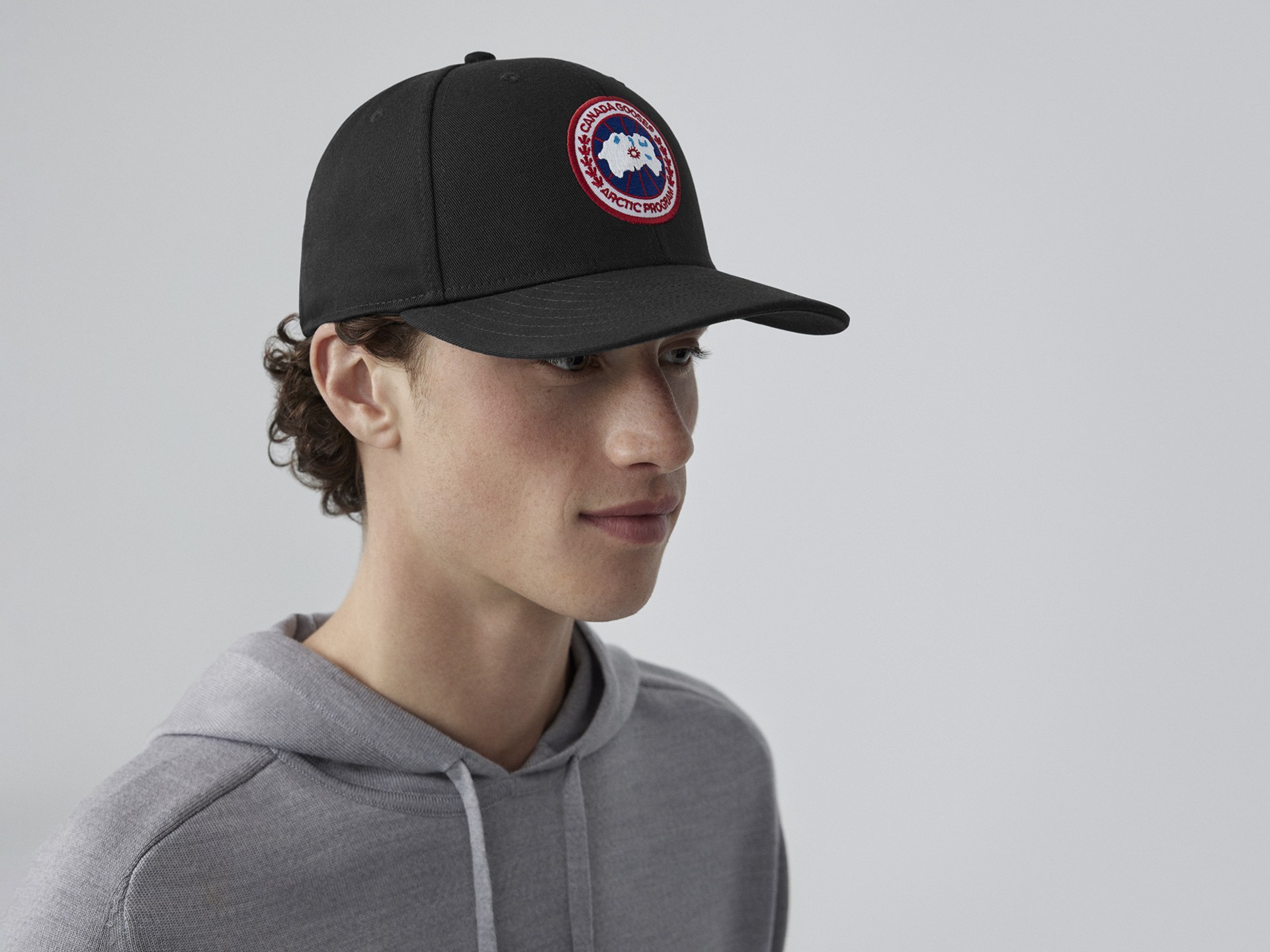 Canada Goose Arctic Disc Logo Baseball Cap In Black