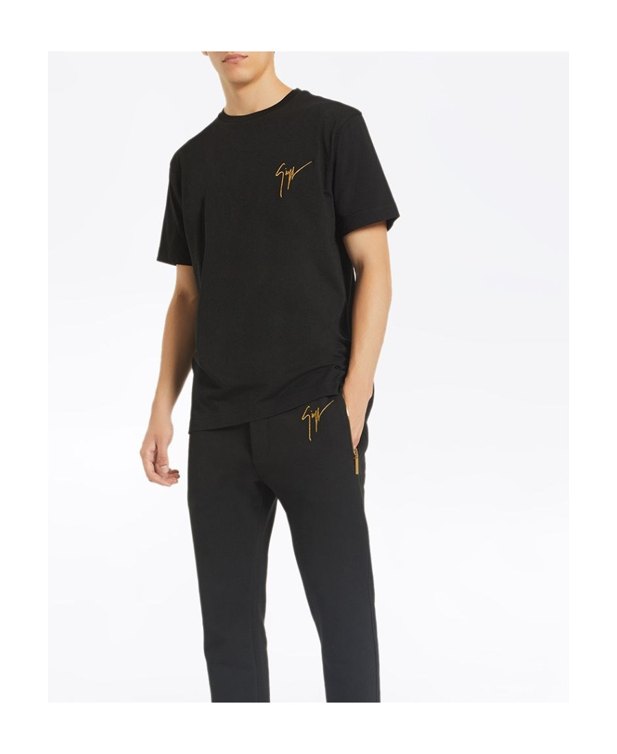 Giuseppe Zanotti Logo Embroidery Sports Pants In Black