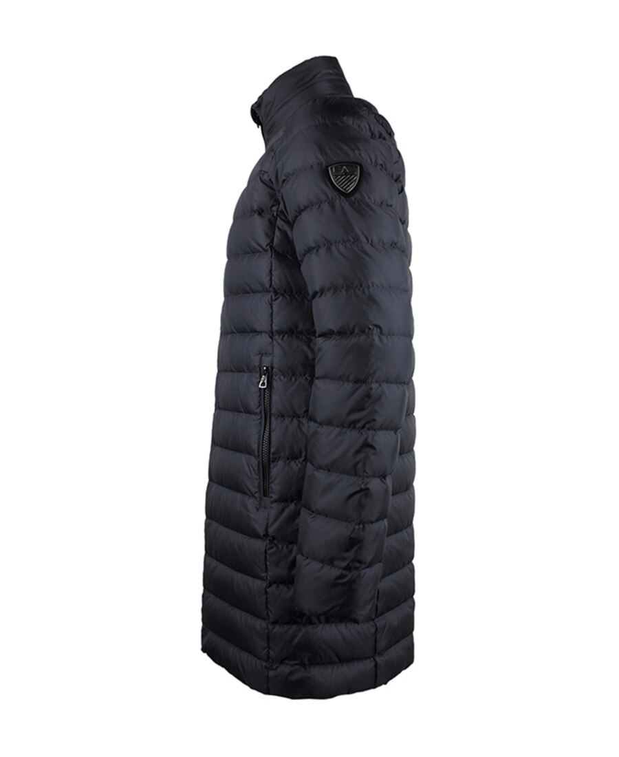 Ea7 Quilted Down Jacket In Black
