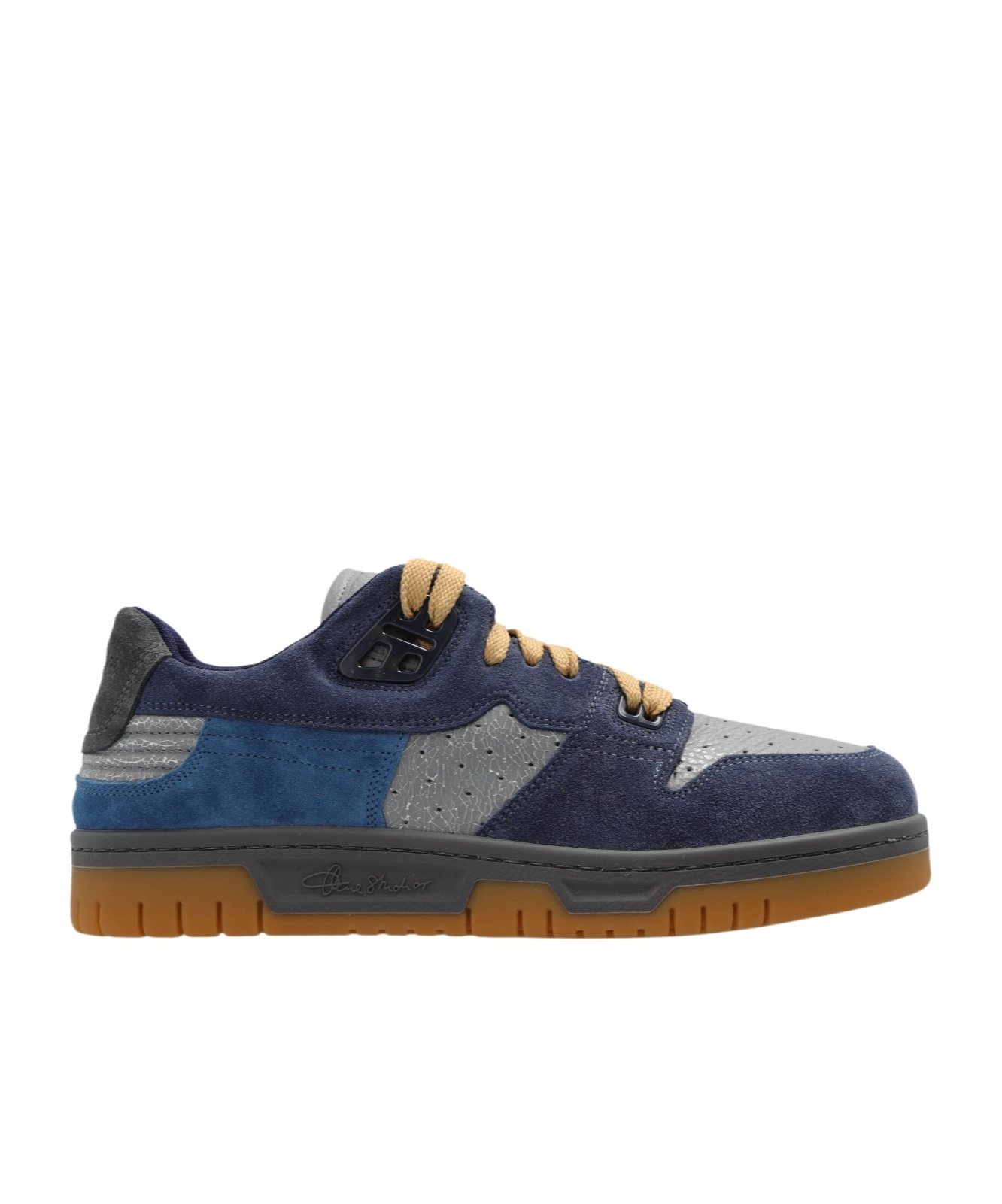 Acne Studios Fuzzy Low Top Sneakers In Black
