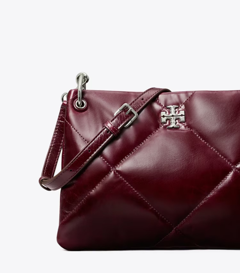 Tory Burch Small Kira Diamond Quilt Distressed Shoulder Bag