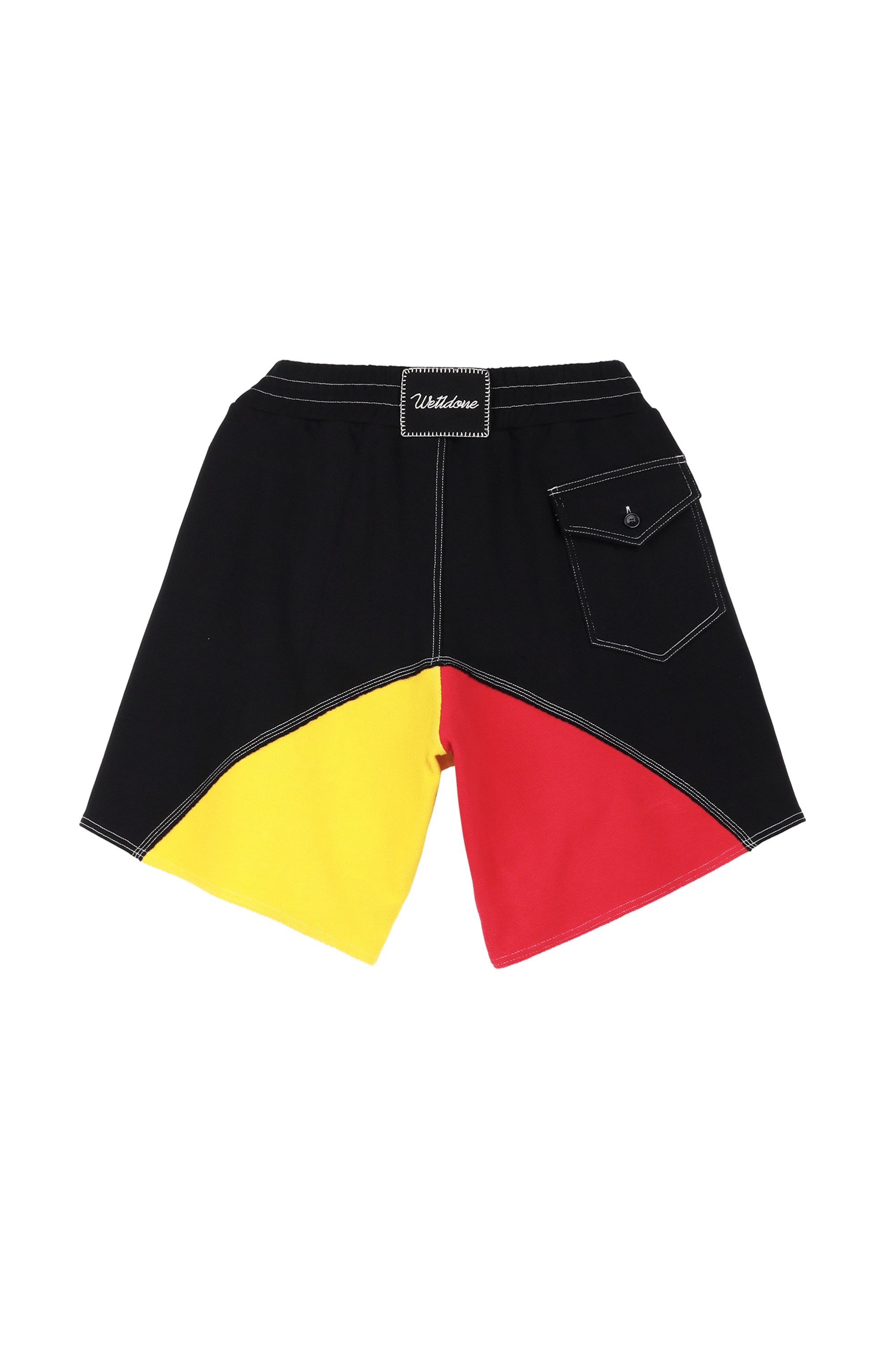 We11 Done Spliced Shorts In Black