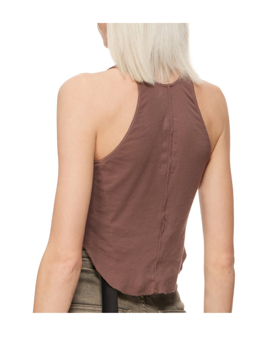 Rick Owens Drkshdw Drkshdw Organic-cotton Tank Top In Nude