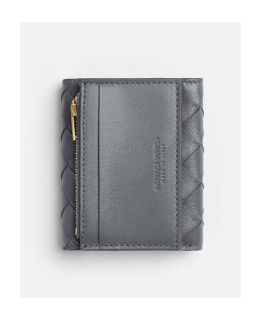 Bottega Veneta Trifold Wallet In Gray