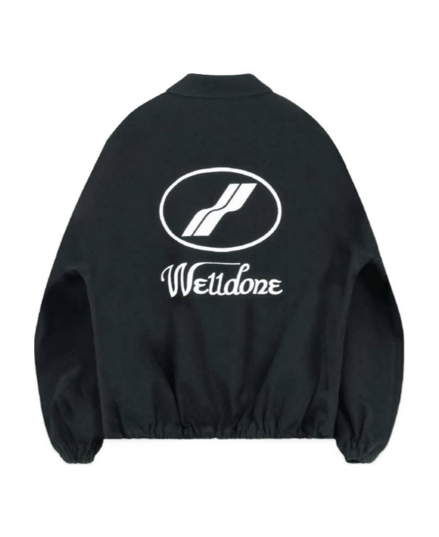 WE11 DONE WE11DONE LOGO PRINTED ZIPPED JACKET