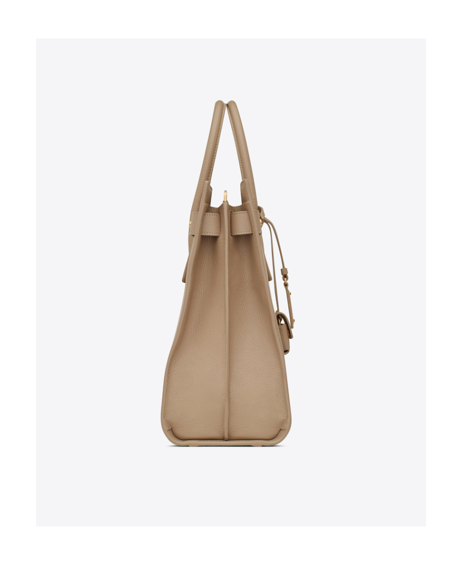 Saint Laurent Sac De Jour Leather Tote Bag In Nude
