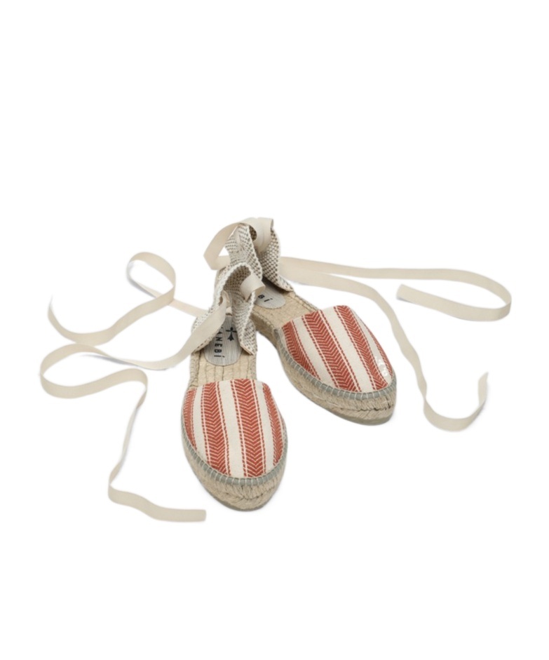 Manebi Low Espadrilles Ivory/terracotta
