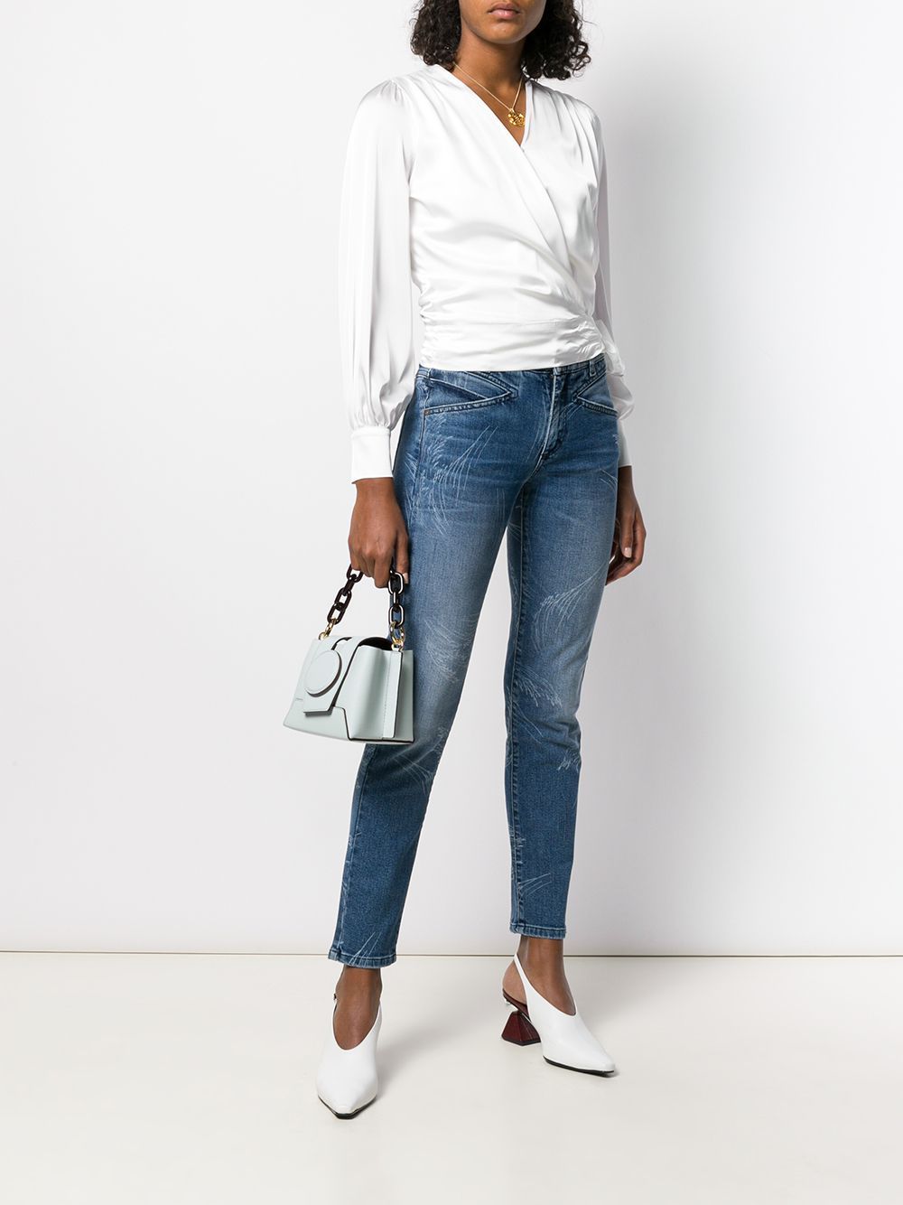 Givenchy Logo Details Jeans In Blue