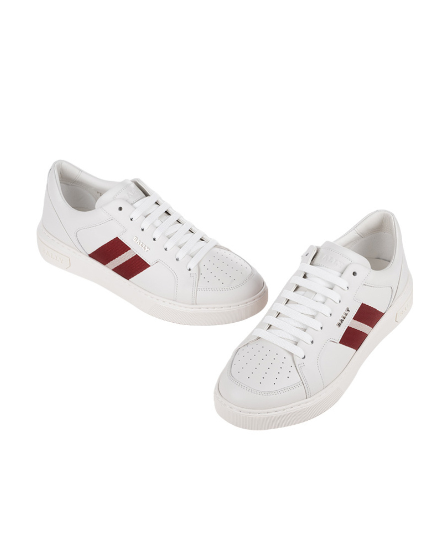 Shop Bally Low-top Sports Shoes With Round Head Logo In White