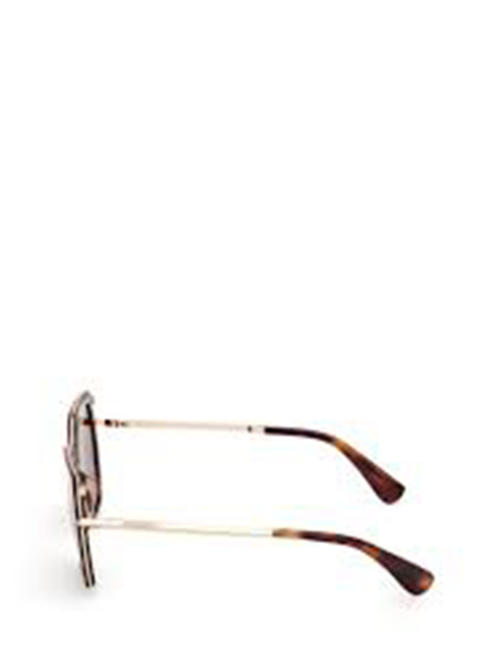 Max Mara Geometric-frame Sunglasses In Brown