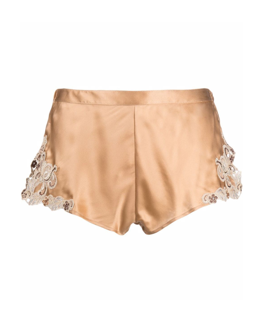 La Perla Silk Lace Pajamas In Nude