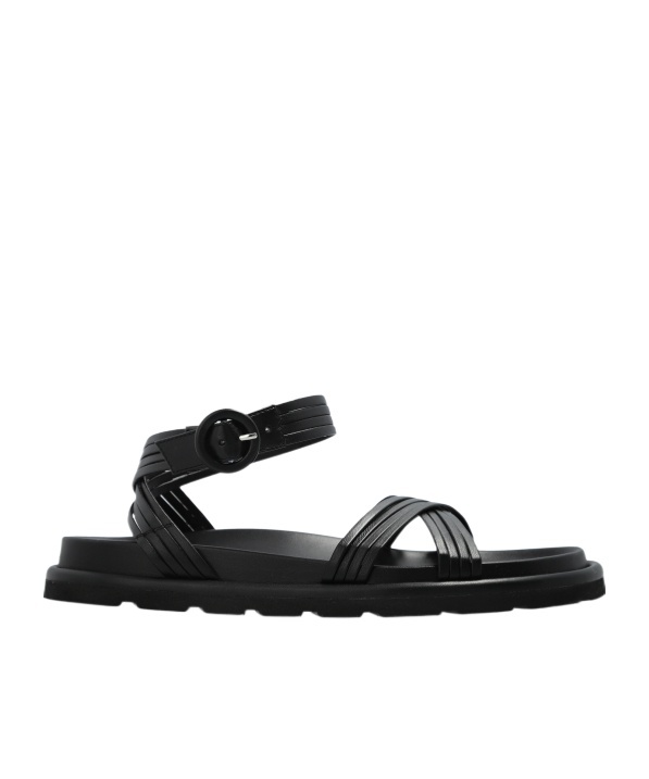 Gianvito Rossi Black Nappa Leather Lianne Sandals In Black