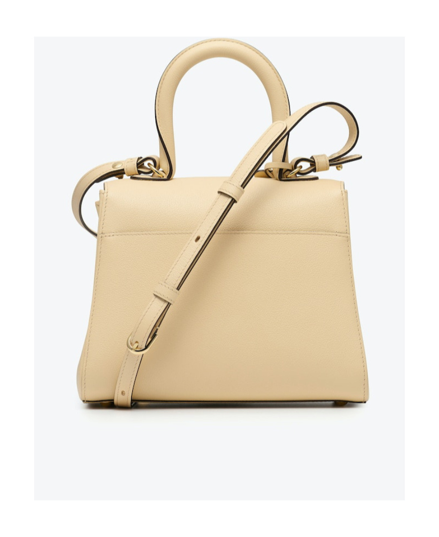 Delvaux Logo Shoulder Bag In Nude