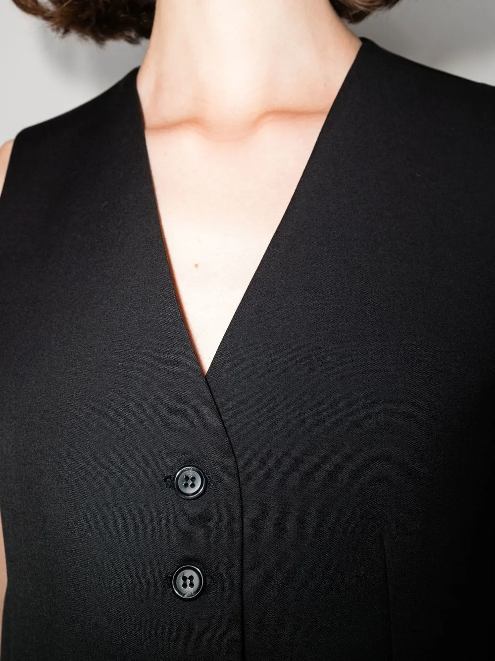 THE FRANKIE SHOP GELSO SINGLE-BREASTED WAISTCOAT