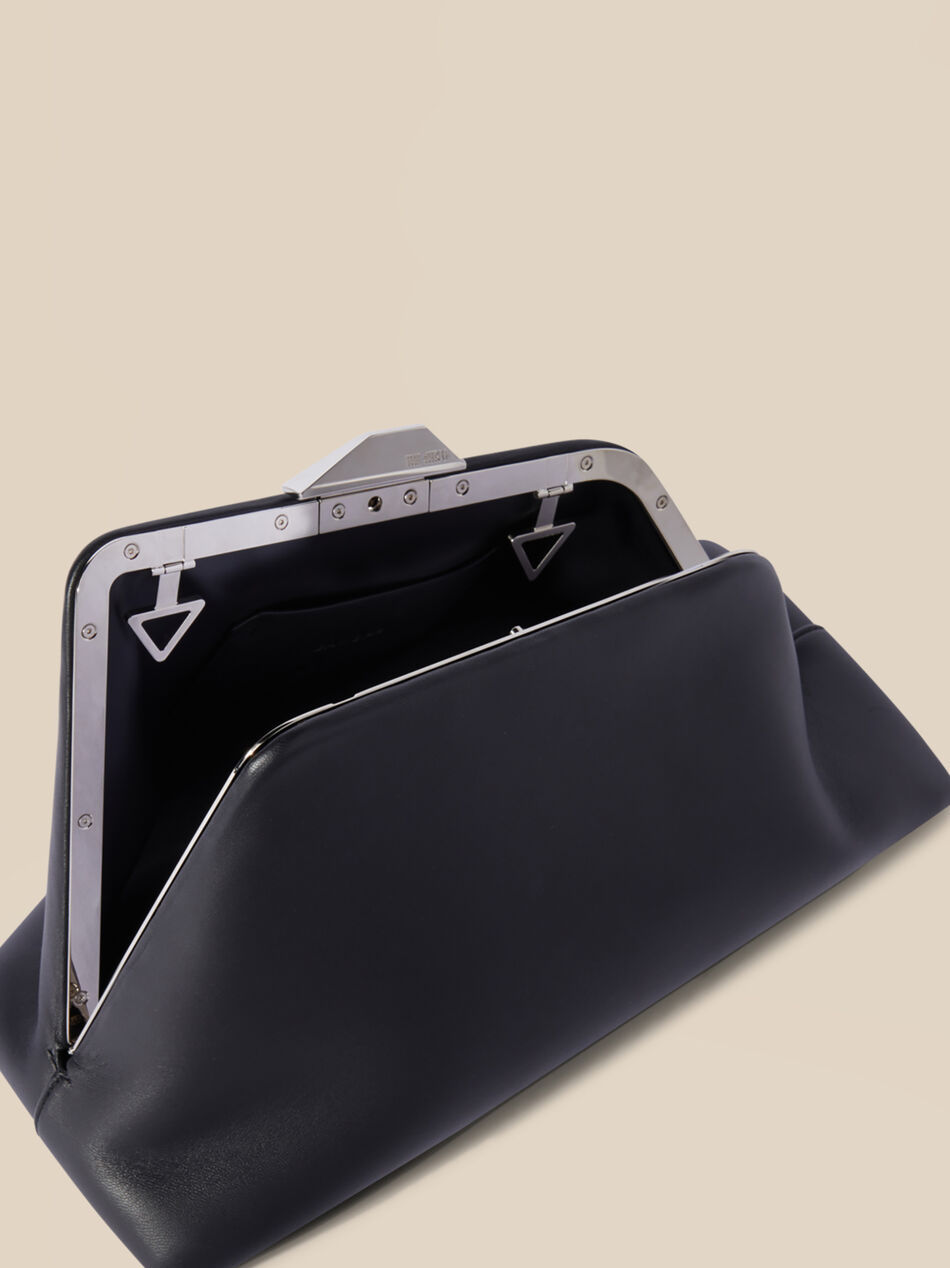 Shop Attico Long Night Clutch Bag In Black
