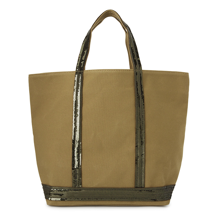 Vanessa Bruno Sequined Handbag In Green