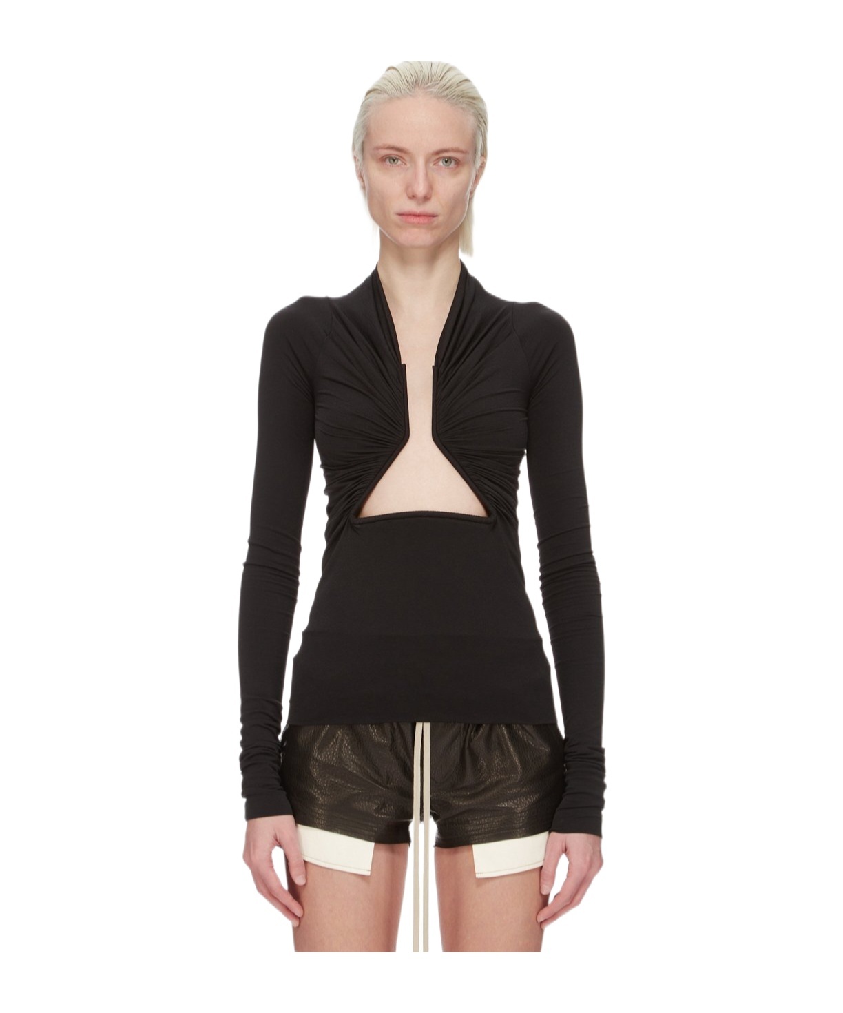 Rick Owens Prong T-shirt In Black
