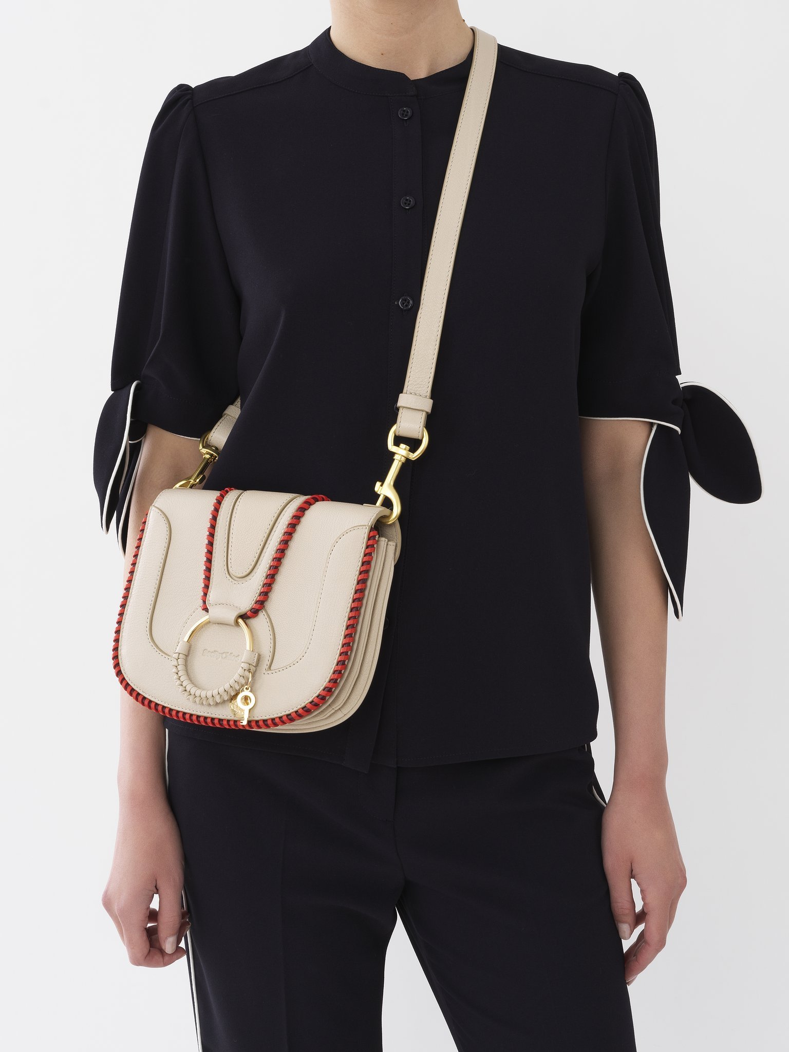 See By Chloé Logo Shoulder Bag In Nude