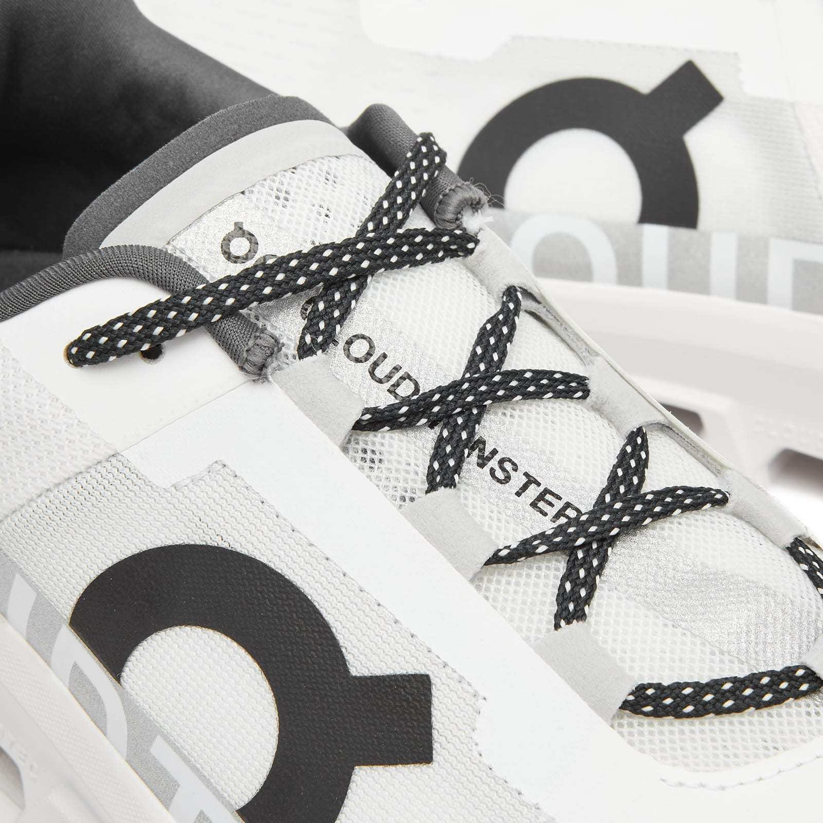 On Running Cloudmonster Sneakers With Technical Fabric Upper In White