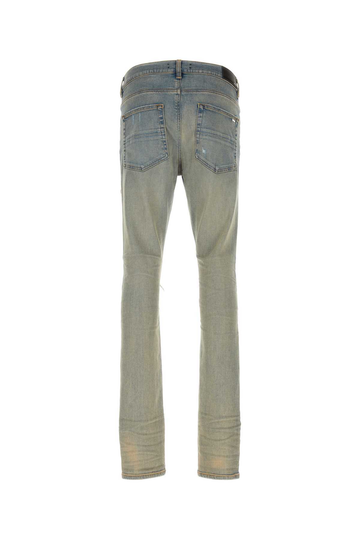 Amiri Mx1 Ultrasuede Jeans In Gray
