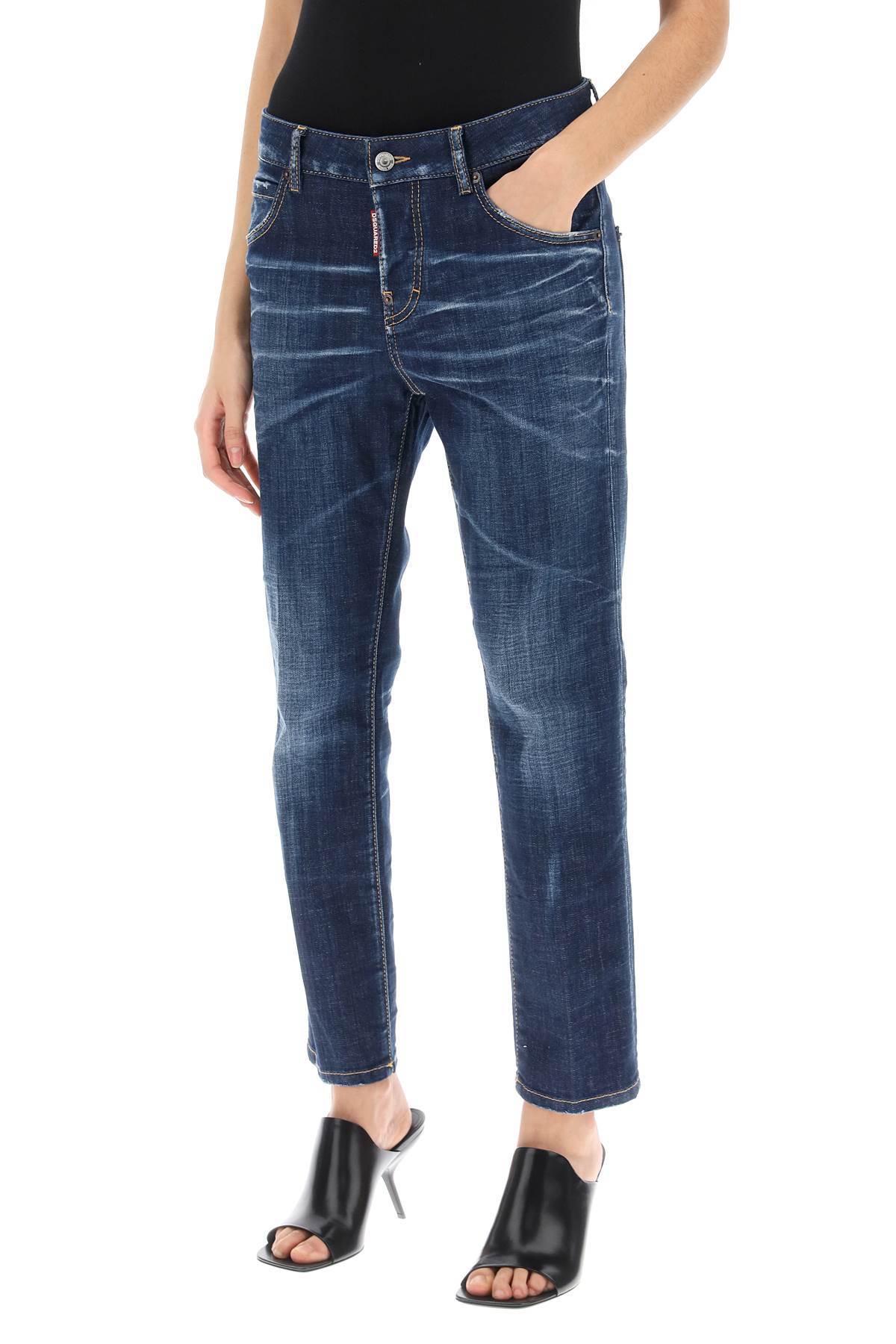Dsquared2 Skater Slim-cut Jeans In Black