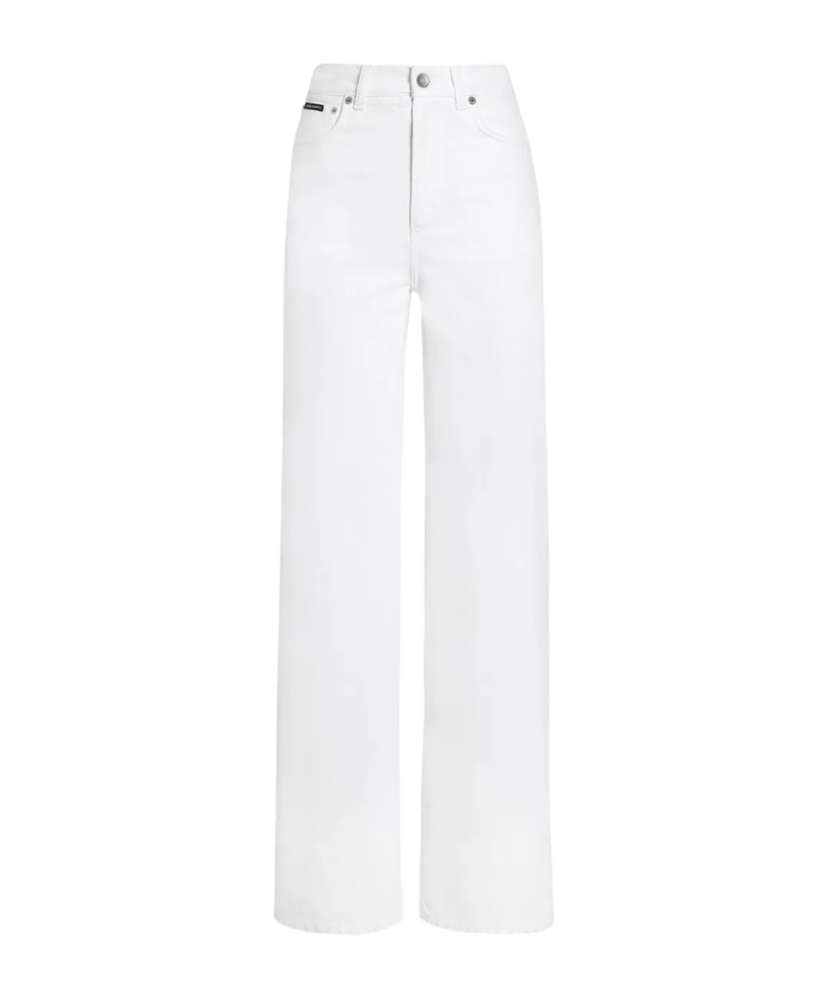 Dolce & Gabbana Trousers Wide-leg Five Pockets In White