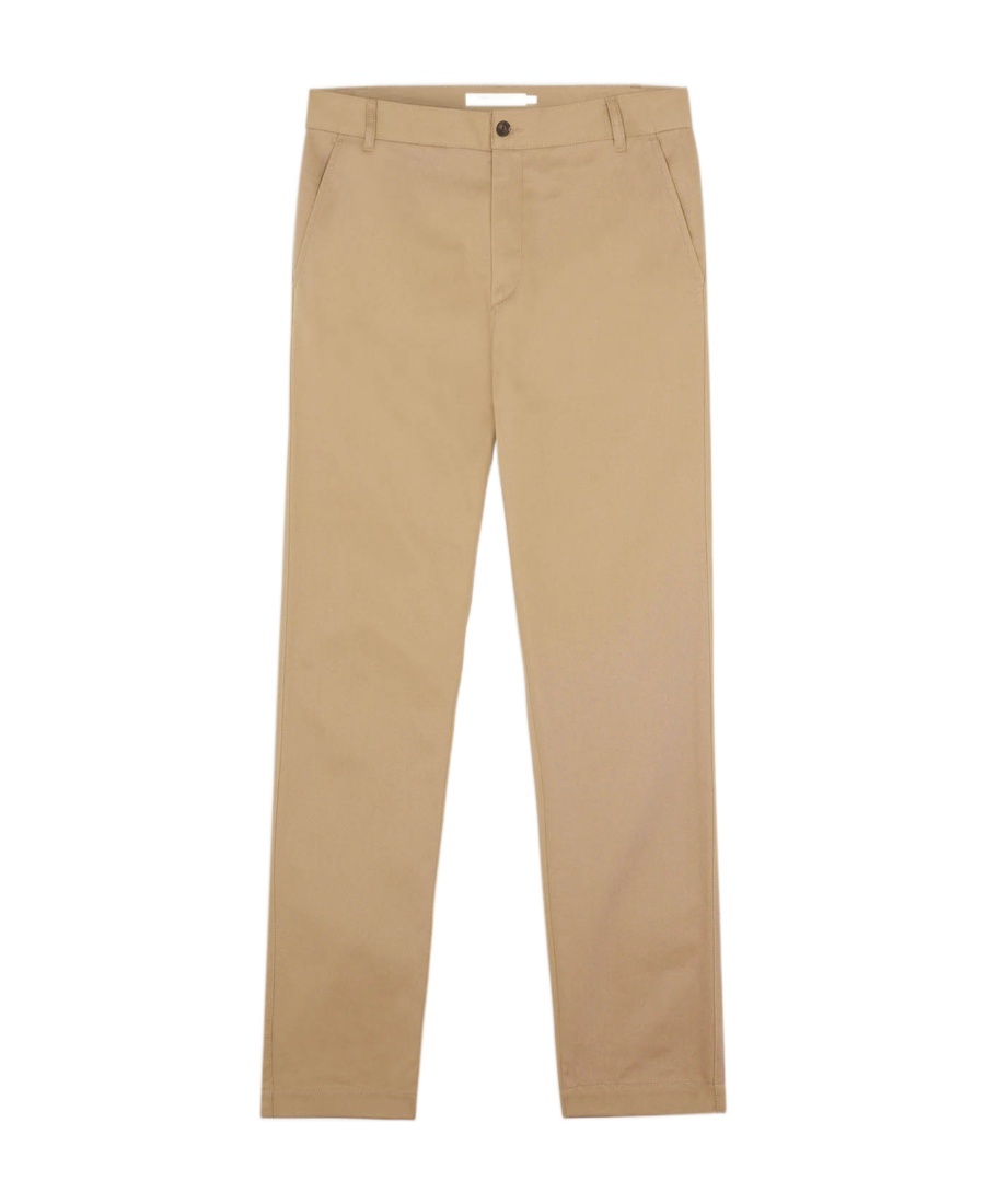 Maison Kitsuné Cotton Chino Pants In Brown