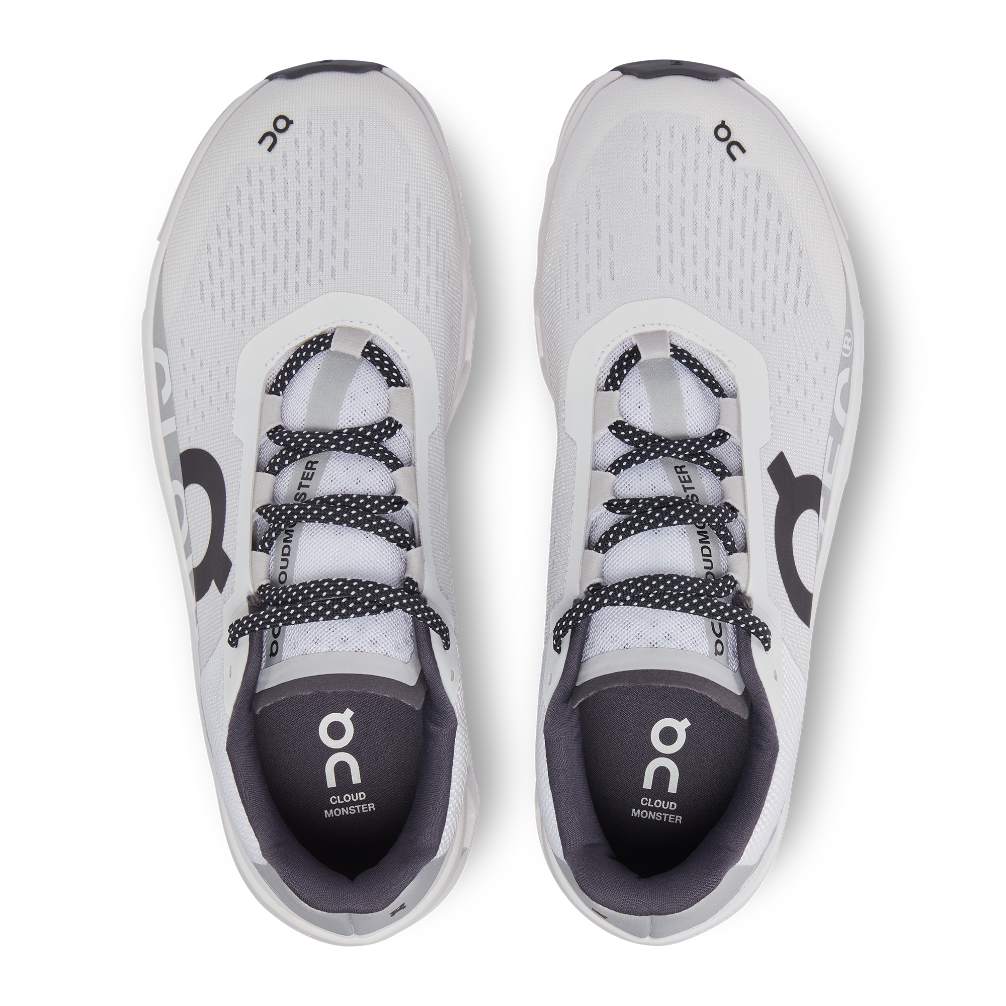 On Running Cloudmonster Sneakers With Technical Fabric Upper In White