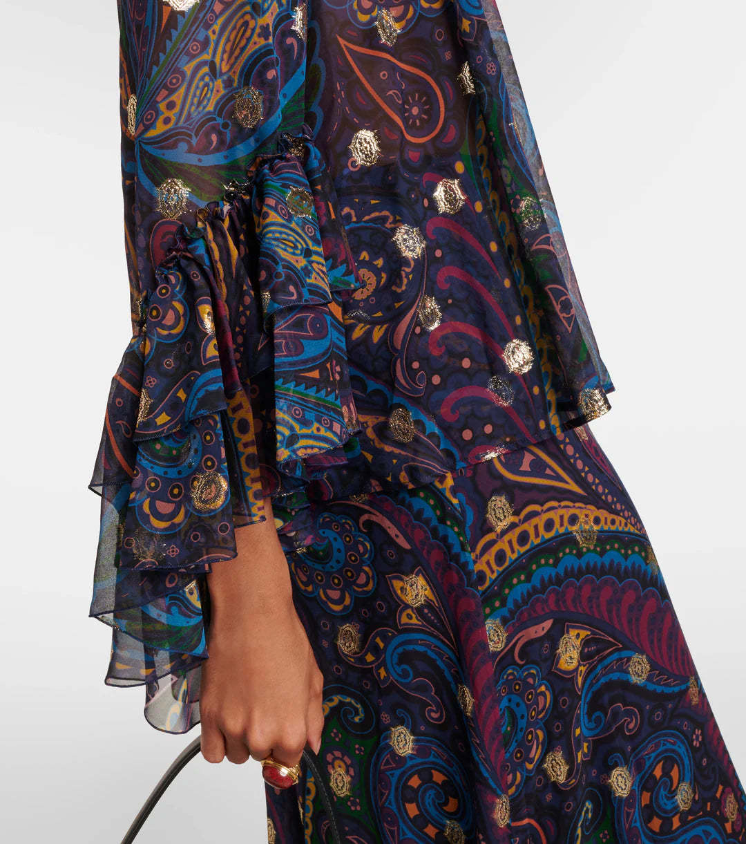 Etro Paisley Silk Shirt In Multi