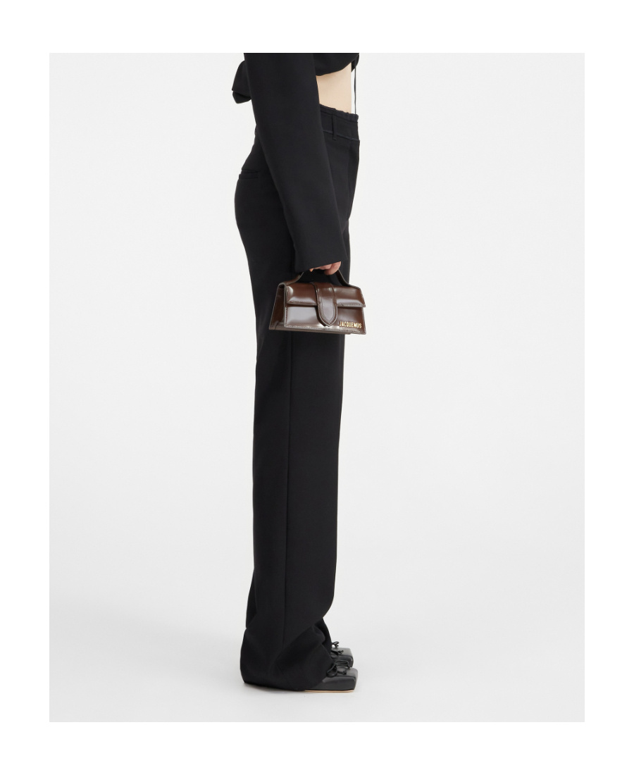 Jacquemus Ficelle Virgin-wool Tailored Trousers In Black