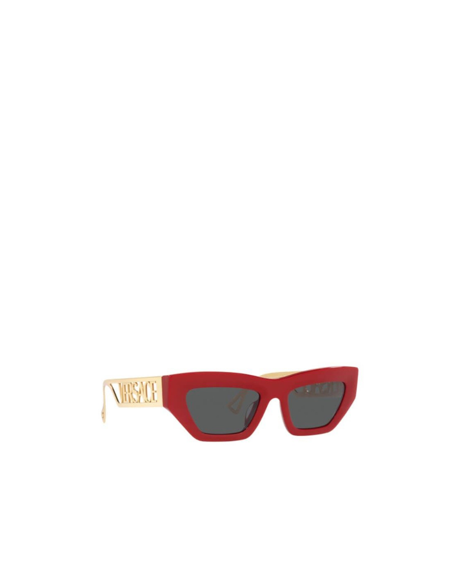 Versace Cat's Eye Frame Emblem Sunglasses In Red