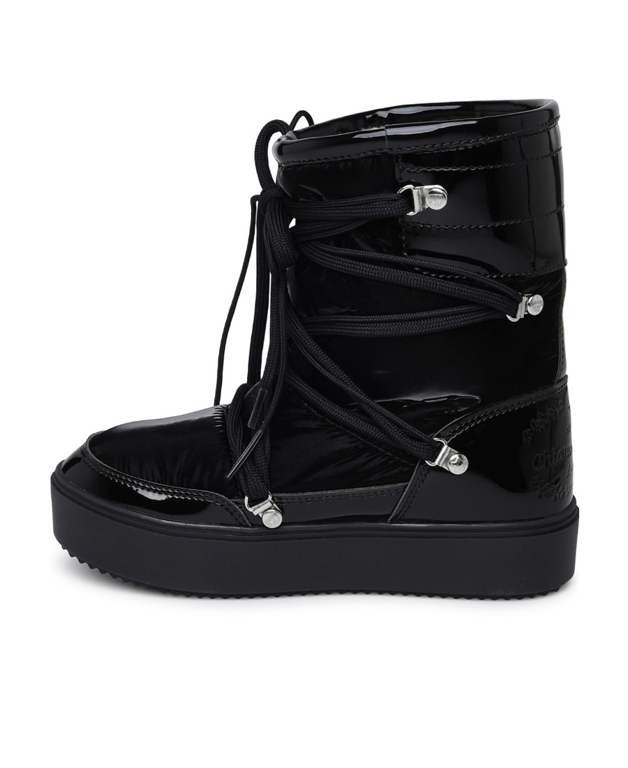 Chiara Ferragni 'cf' Snow Boots In Black Pvc Blend In Black