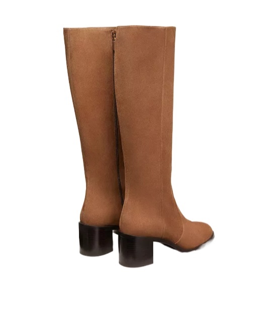 Stuart Weitzman Esme Zip Boot Knee-high In Brown