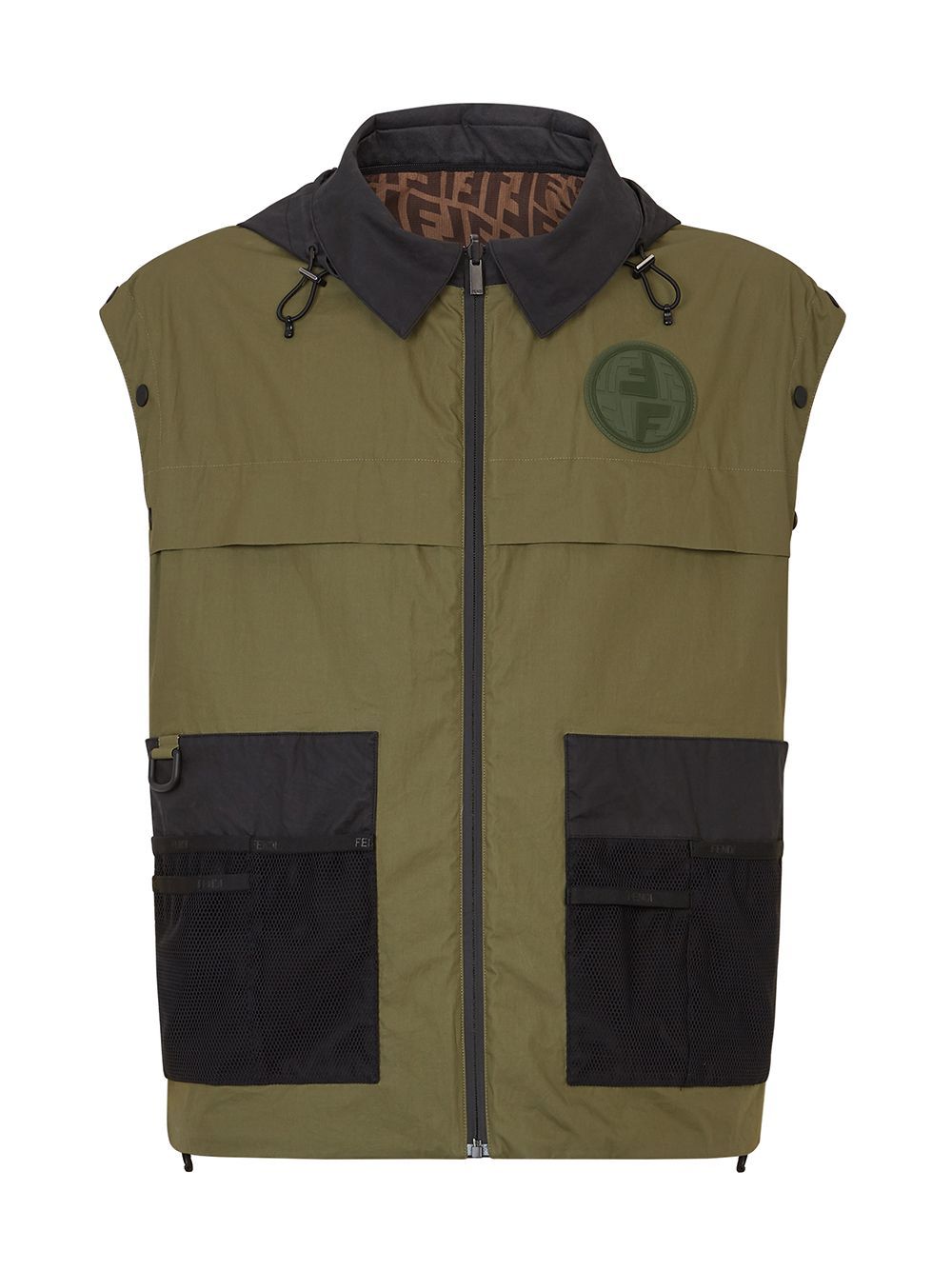 Fendi Lightweight Reversible Jacket In Black