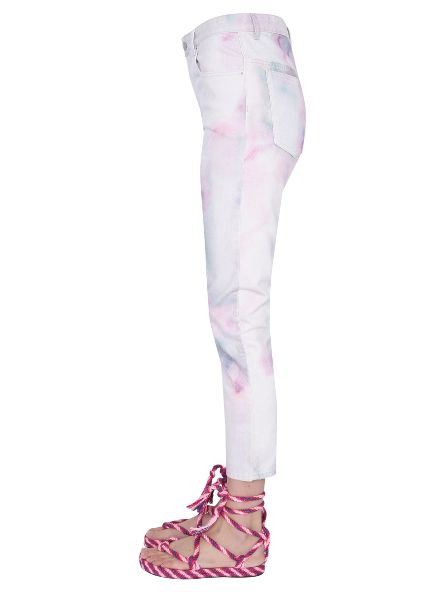 Isabel Marant Étoile Isabel Marant Etoile Wool Printed Jeans In White