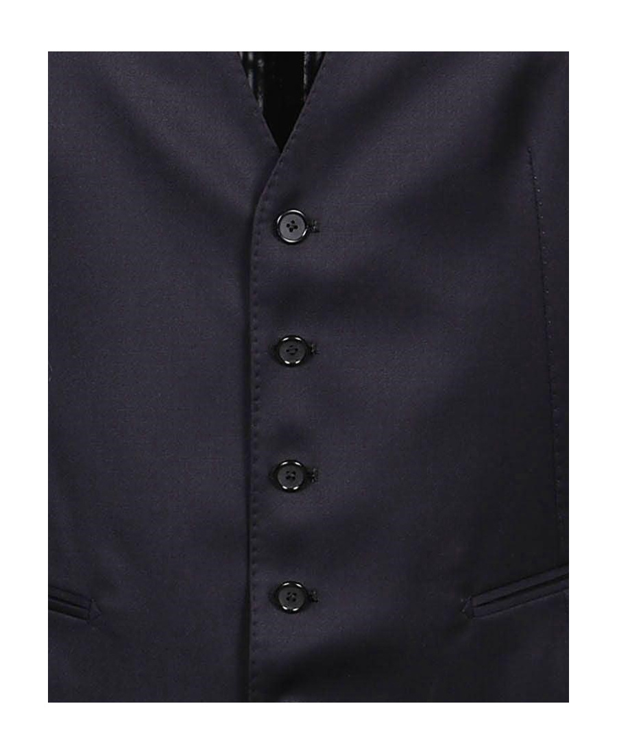 Tagliatore Button-fastening Sleeveless Waistcoat In Black