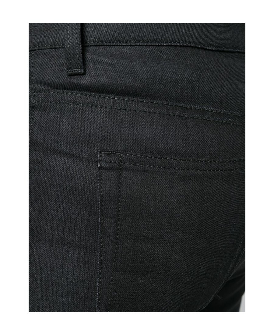 Saint Laurent High-waisted Skinny Jeans In Black
